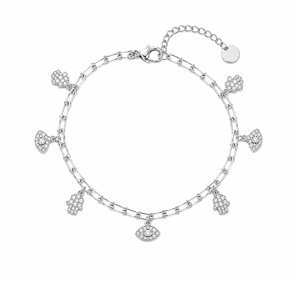 Silver Evil Eye Bracelet