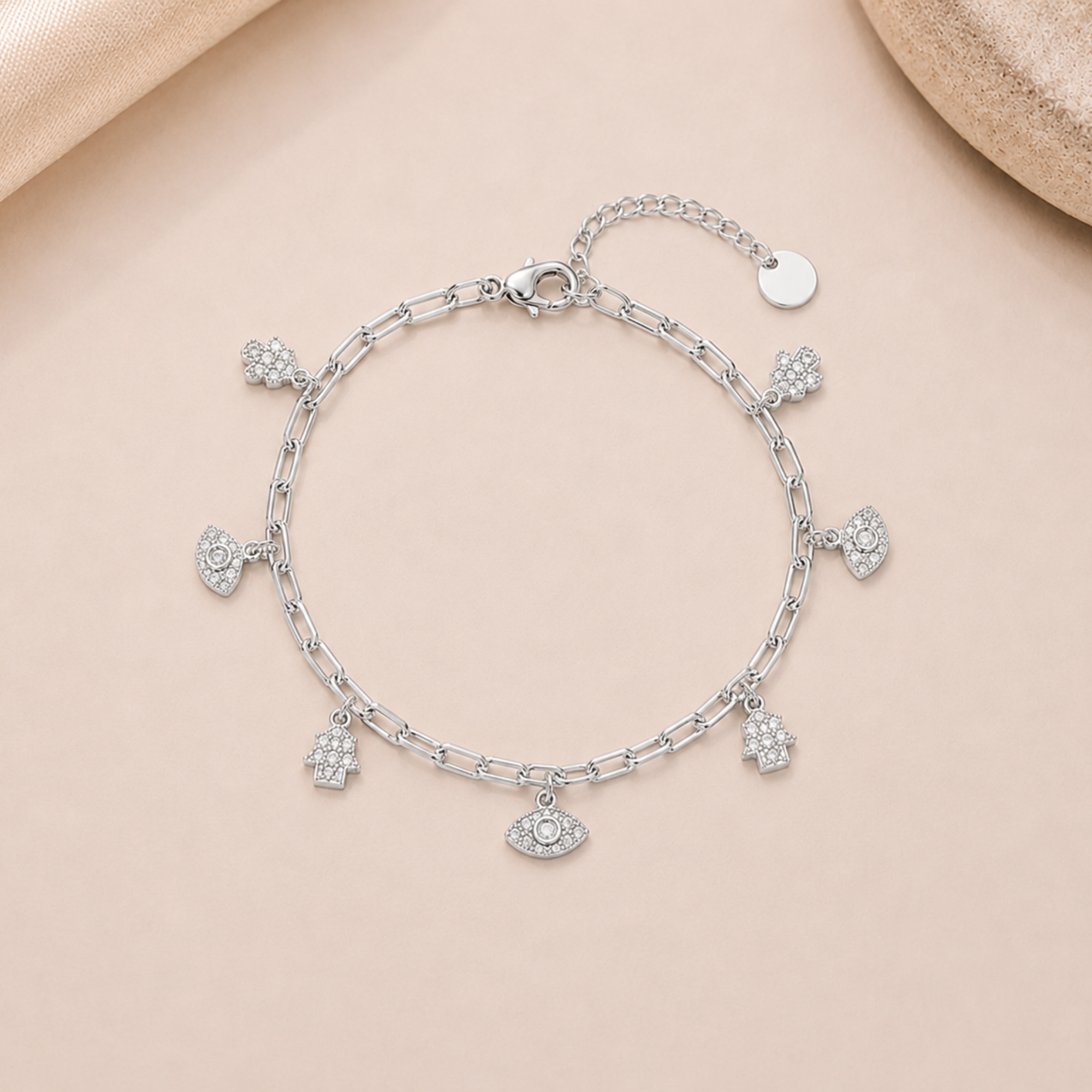 Silver Evil Eye Bracelet