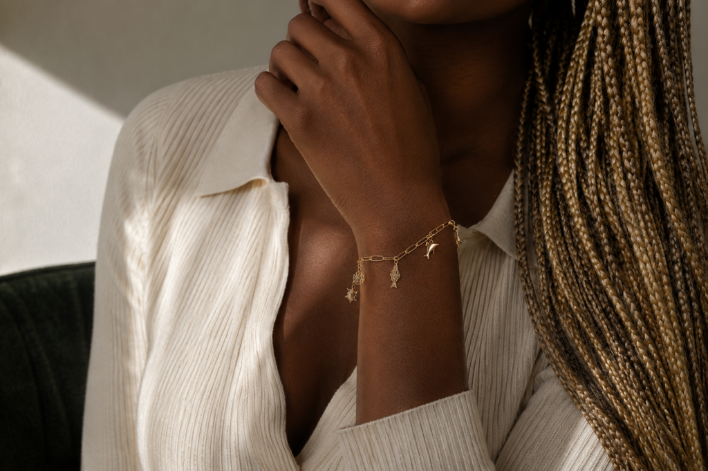Summer Gold Charm Bracelet