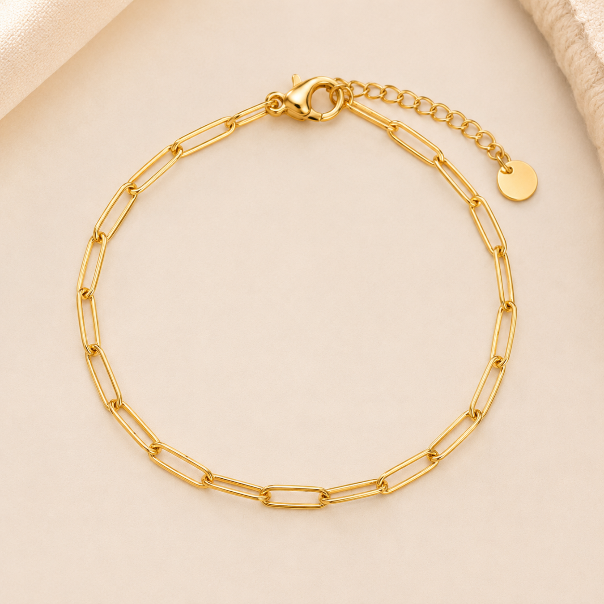 Gold Paperclip Chain