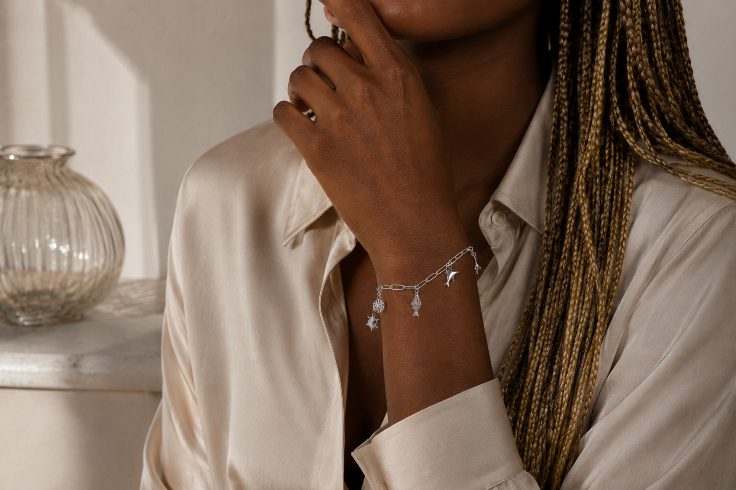 Silver Summer Charm Bracelet