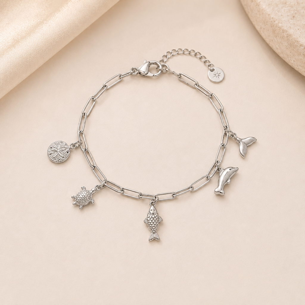 Silver Summer Charm Bracelet