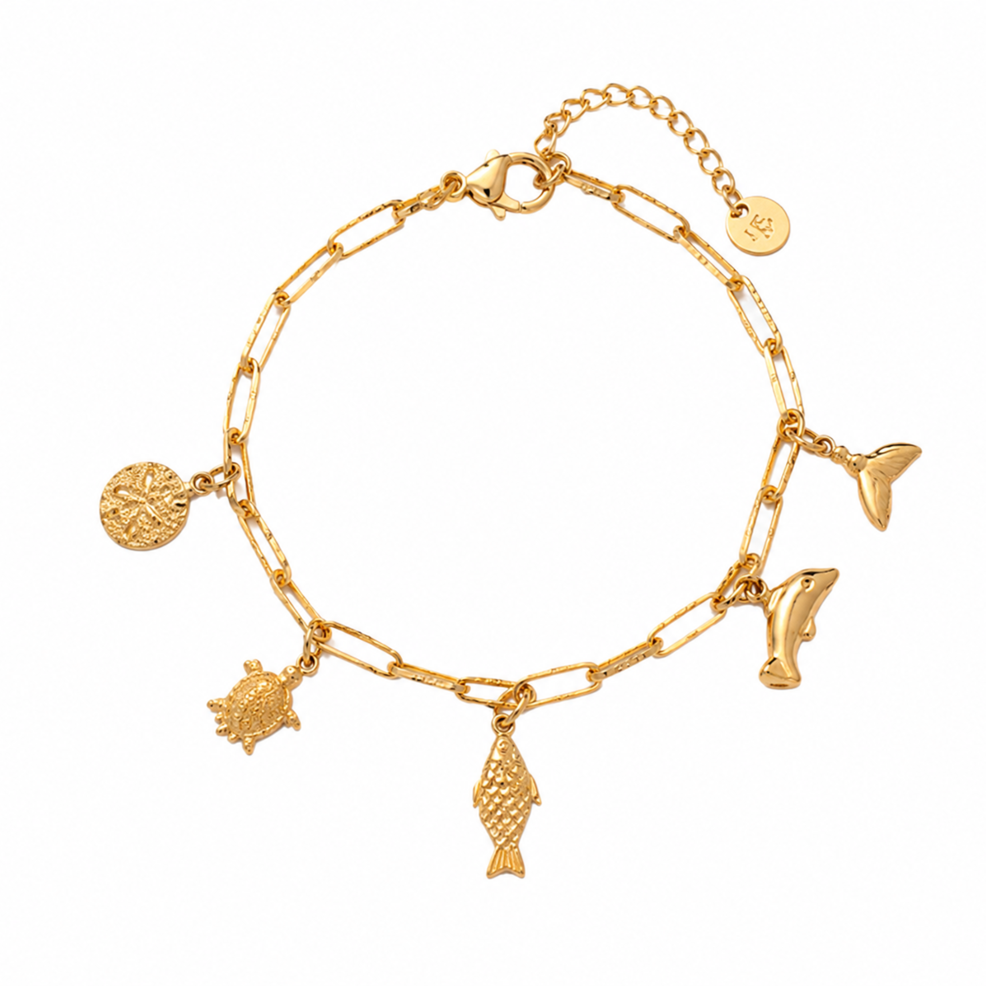 Summer Gold Charm Bracelet